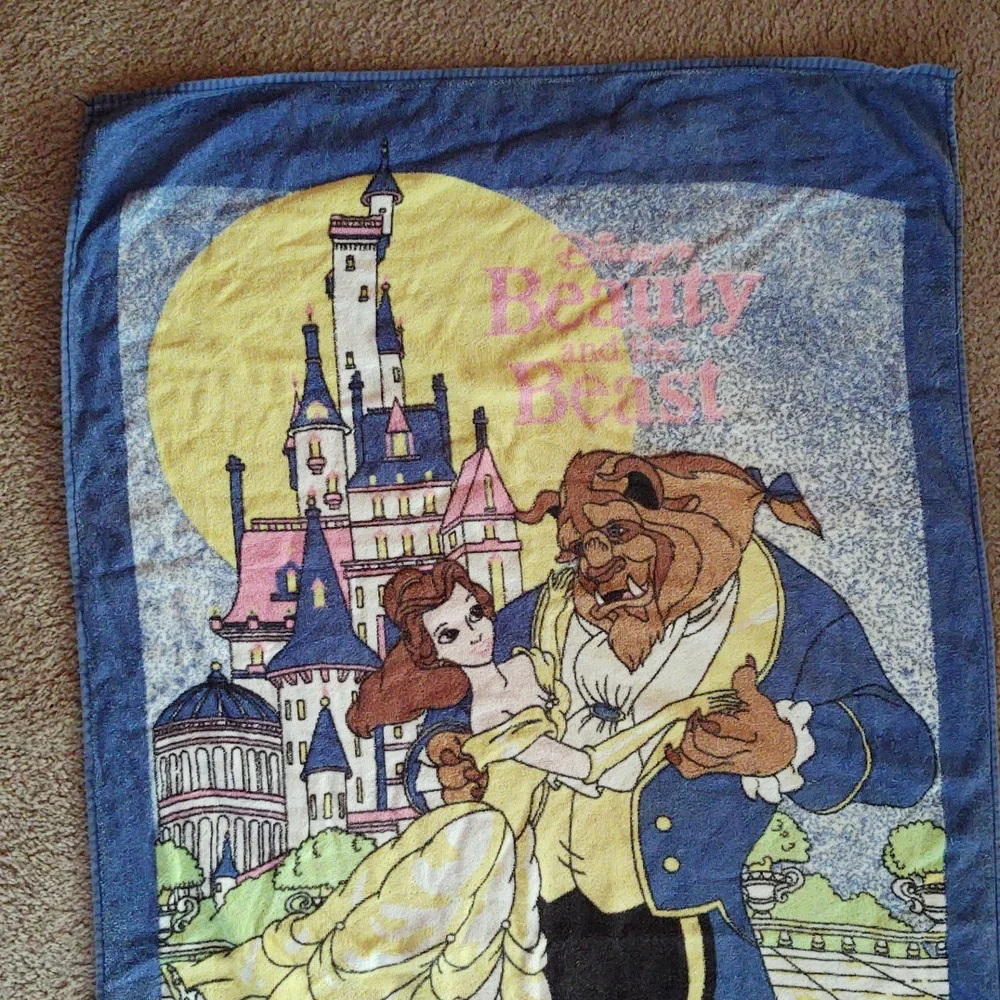 Vintage Disney Beauty And The Beast Towel